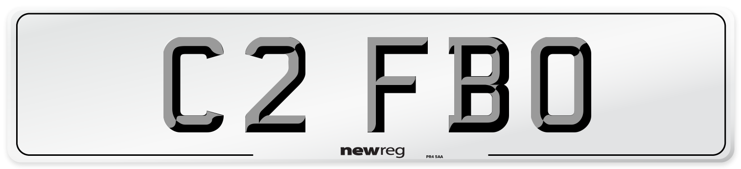 C2 FBO Number Plate from New Reg